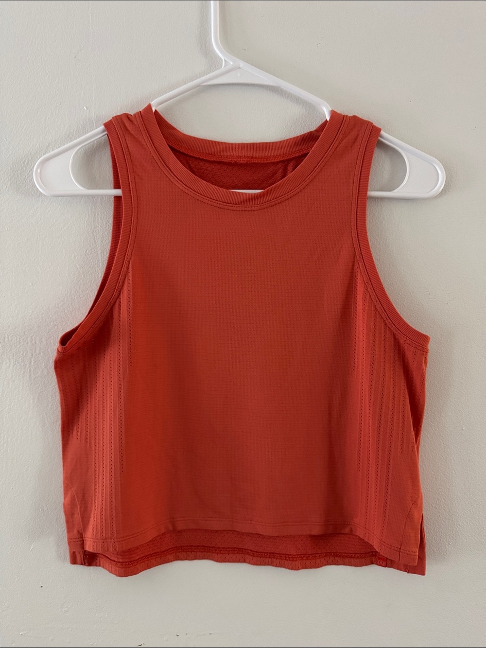 lululemon athletica Cropped Tank in Burnt Orange Sz XS